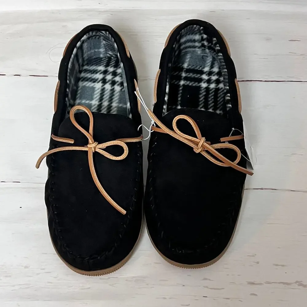 Sonoma Men's Adult Olive Black Trapper Moccassin Slippers Sz XL